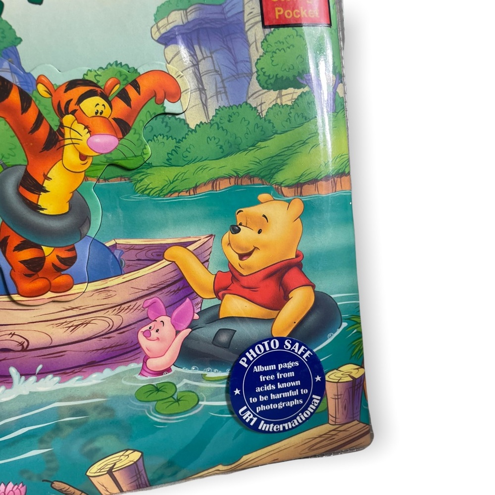 Disney Winnie The Pooh Photo Album With CD Storage Pocket 4" x 6" Pages 9x9 - Picture 3 of 8